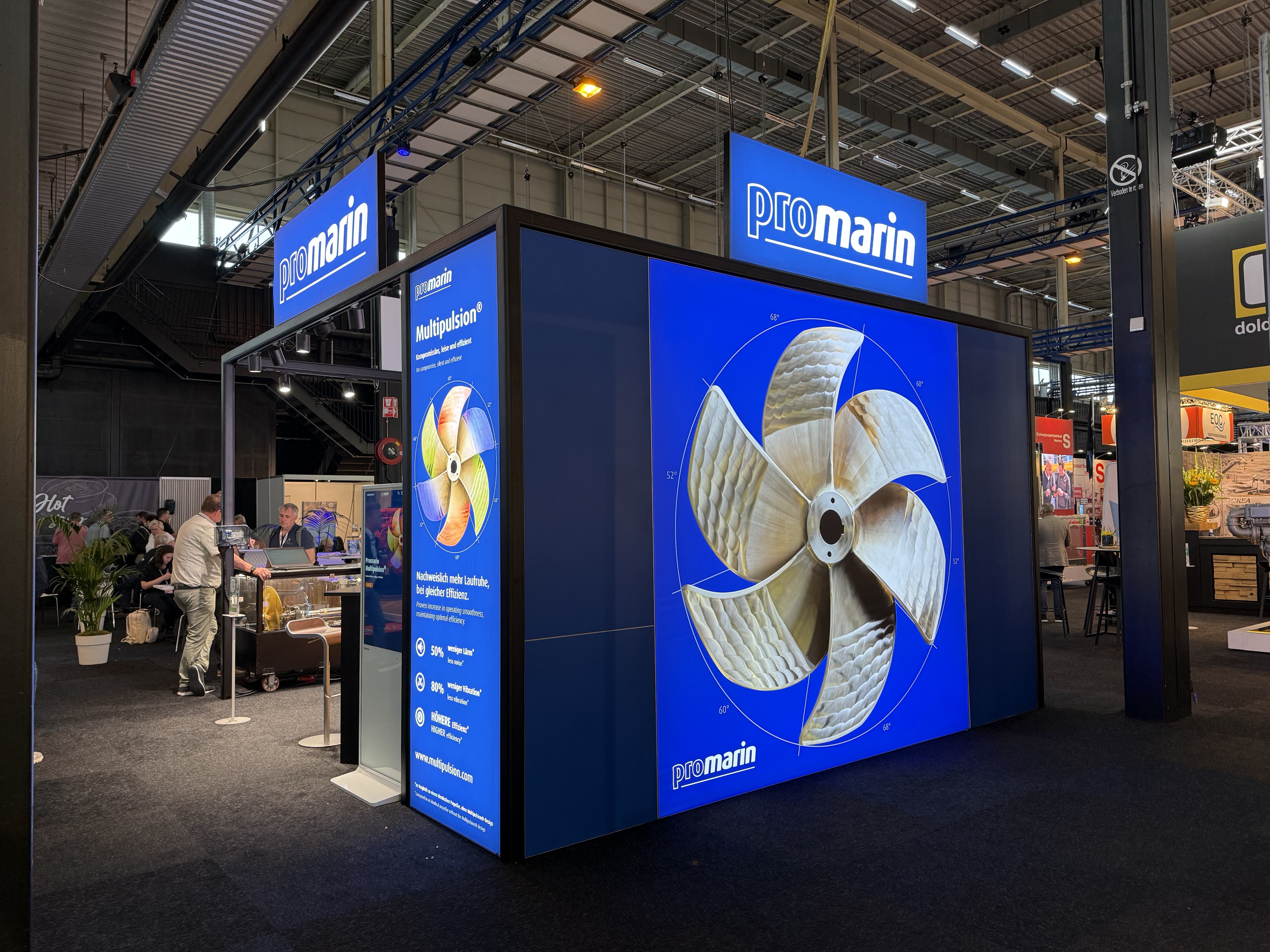 Messestand von Promarin auf der Maritime Industries in Gorinchem 2026